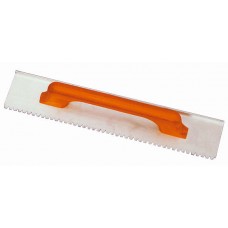 Алюминиевое правило с деревянной ручкой, односторонние зубья 4 х 6 мм, длина 1,2 м.